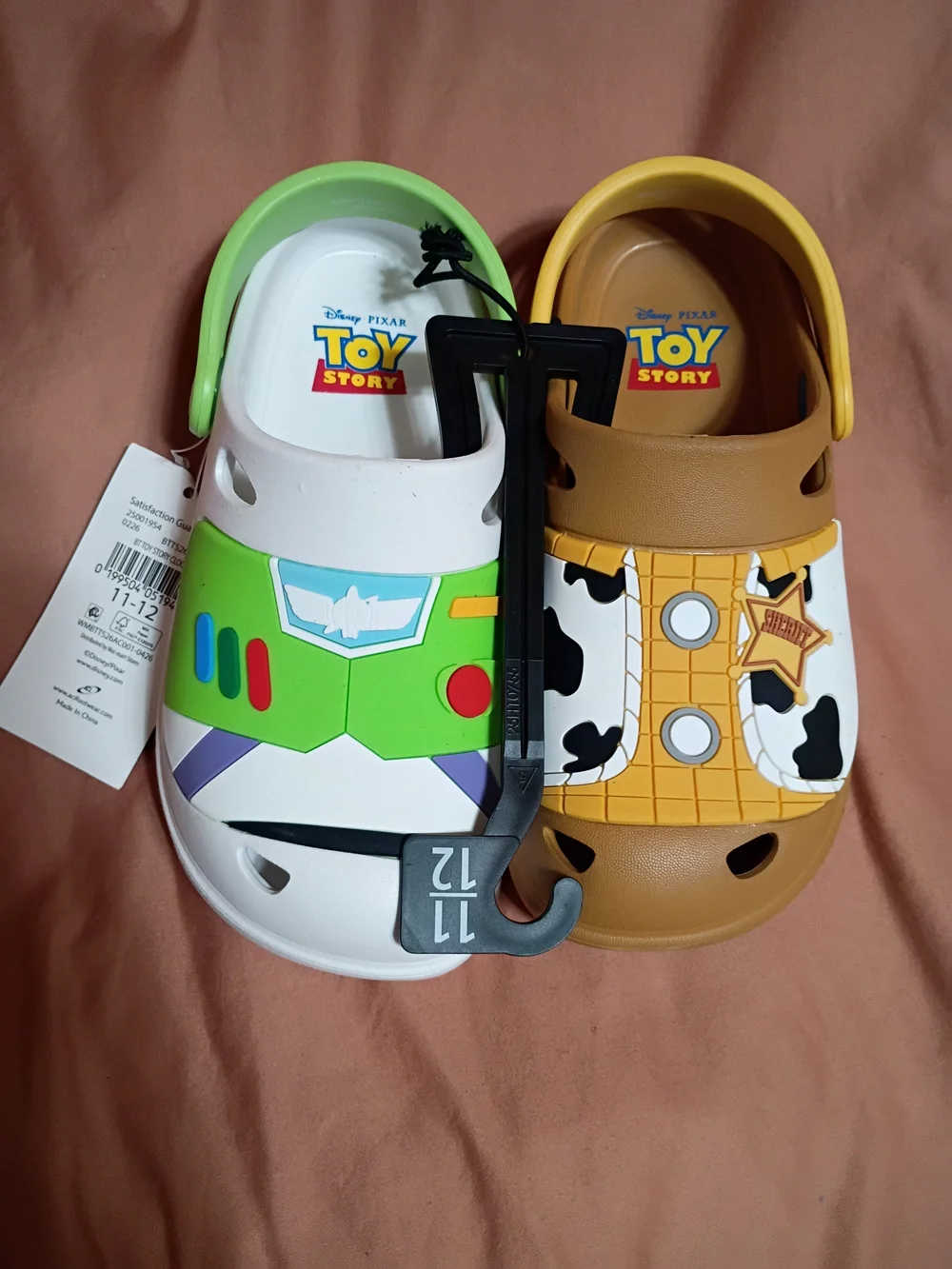 Disney Toy Story Kids' Clogs in White, Green & Brown